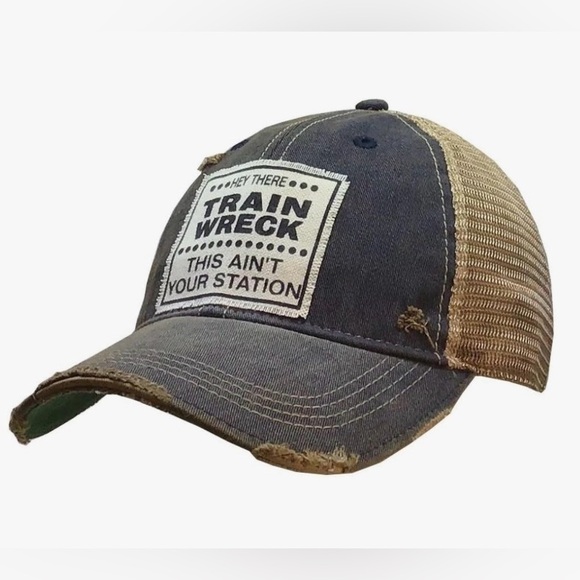 Funny Denim Snap Back Hat - Picture 2 of 7